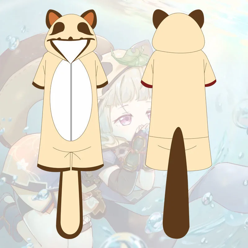 Genshin Impact Sayu Cosplay Costume Anime Kigurumi Adult Unisex Pajamas Jumpsuit Sleepwear Onesies