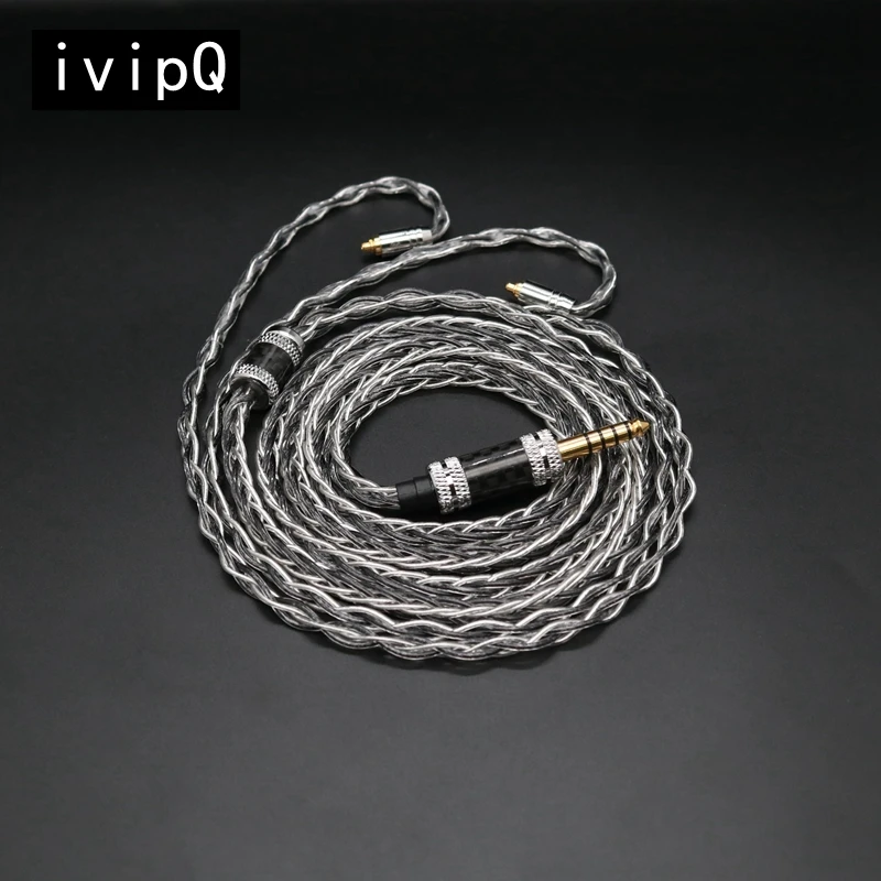 Фото ivipQ-240 HiFI LIZT 8-ядерный сменный кабель для наушников 2,5 мм/3,5 мм/4,4 мм/4PIN XLR IE900/N5005, интерфейс, для AKGN30 N40 IE300 IE600 №1