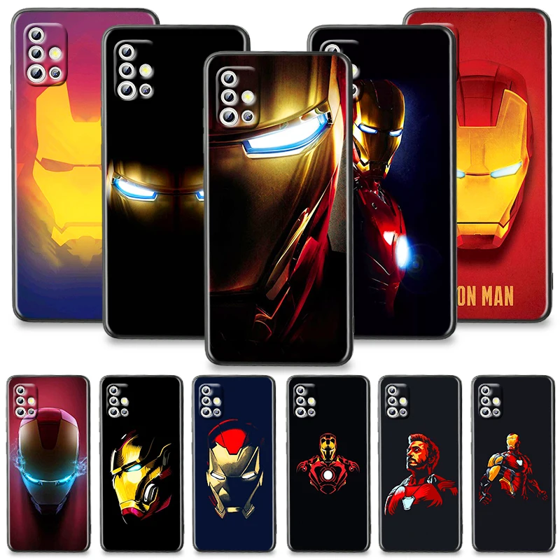 

Marvel Avengers Super Hero Iron Man Phone Case For Samsung Galaxy A51 A71 A41 A31 A11 A01 A72 A52 A42 A32 A22Silicone TPU Cover