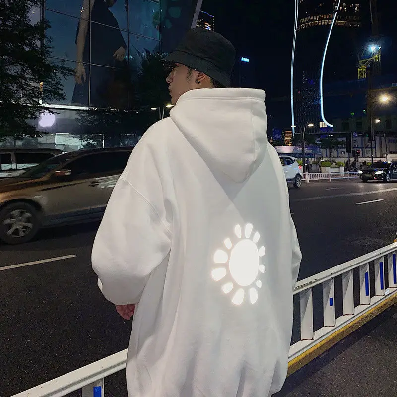 С капюшоном толстовки для пар унисекс стиль Ins рандомный дизайн уличная одежда в