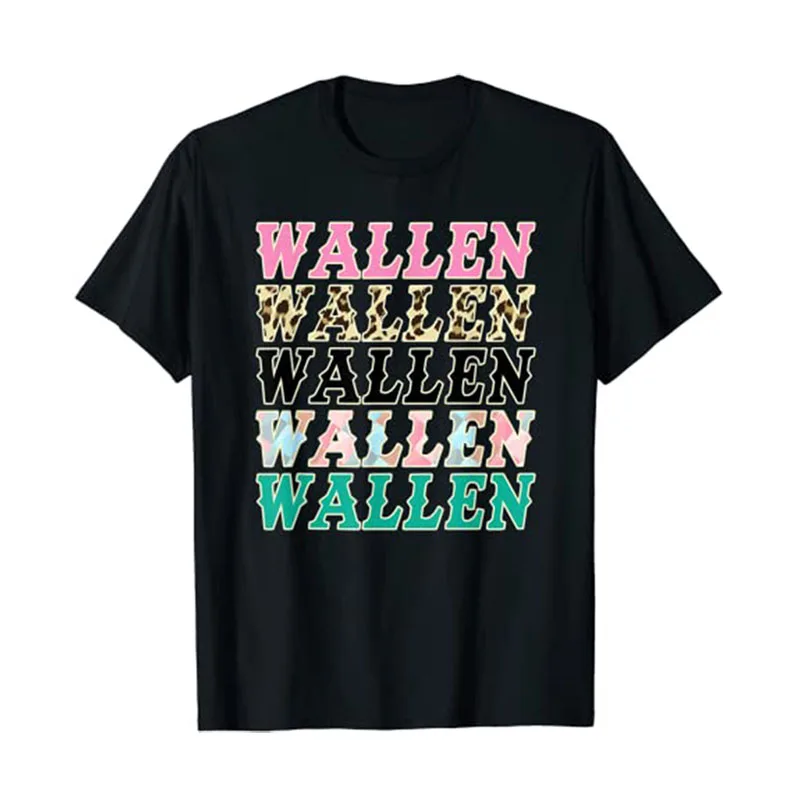 

Cute Wallen Shirt Merch Outfit T-Shirt Aesthetic Clothing Letters Printed Graphic Tee Tops Short Sleeve Country Music Apparel