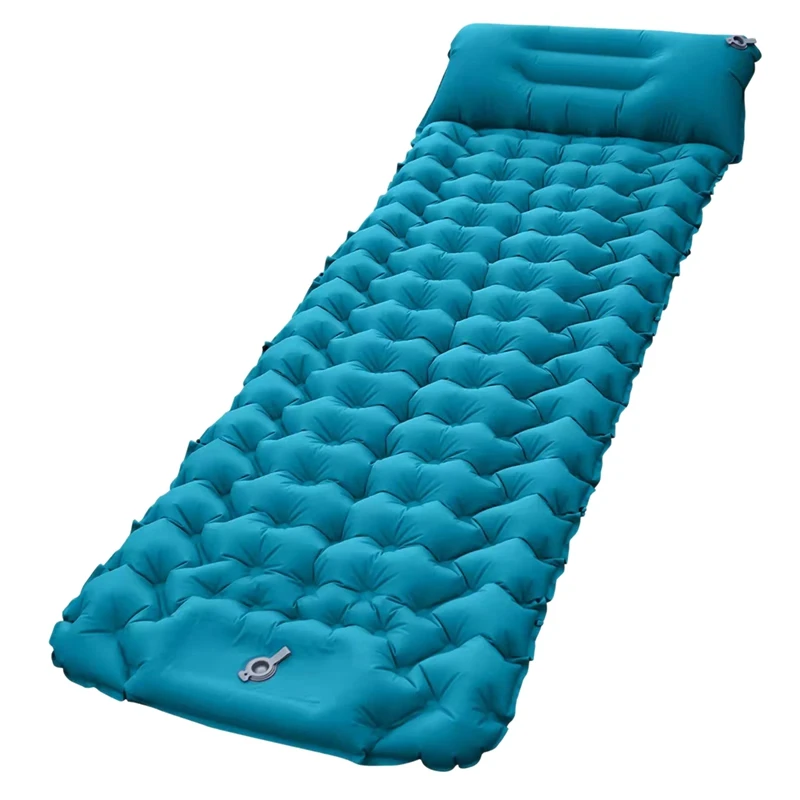 

Camping Pad Sleeping Mat-Ultralight Camp Air Mattress Pad Connectable 2 Wide Extra Thick Sleep Pads With Inflatable Pump