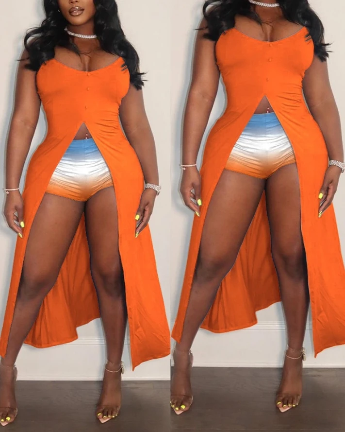 Женские костюмы для отпуска весна-лето 2024 новейший пляжный Удлиненный топ без