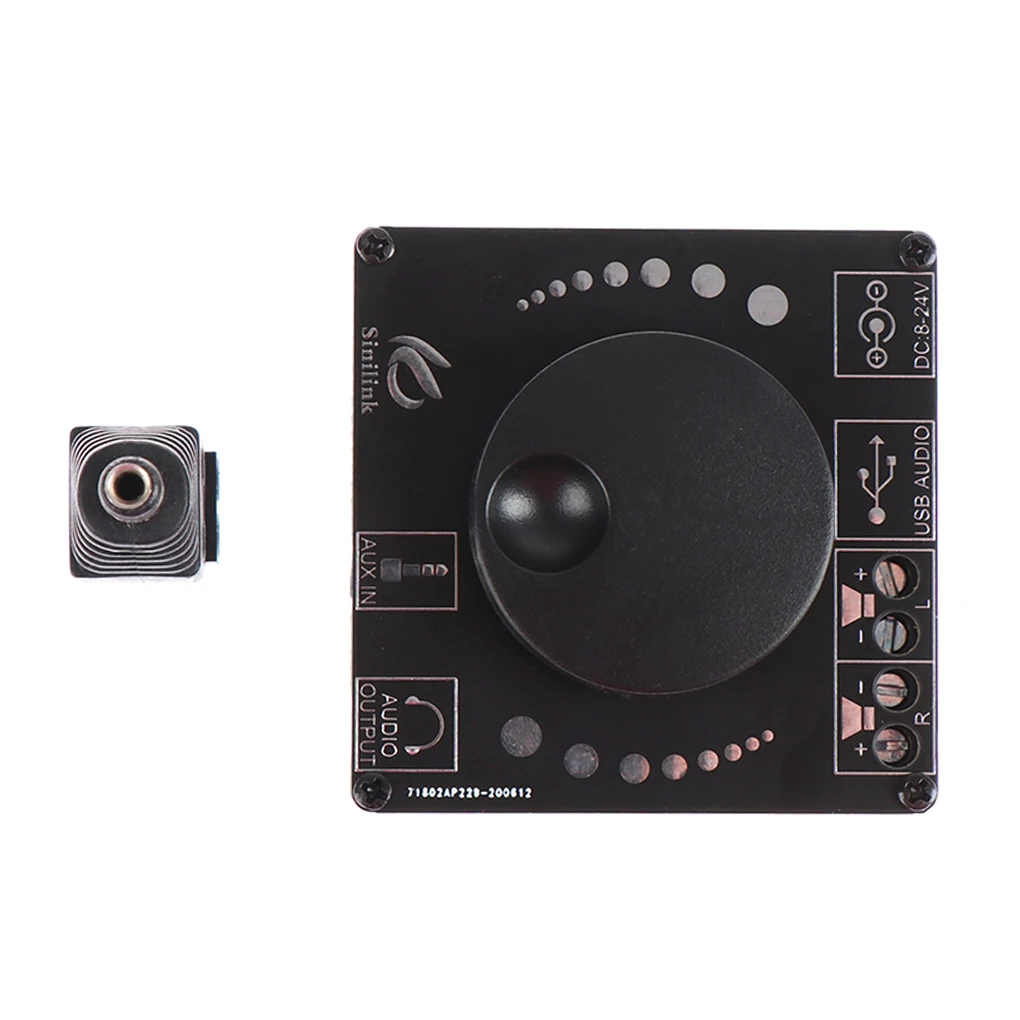 

Беспроводная Плата усилителя для стереозвука, 20 Вт, управление через приложение для телефона, регулируемый выход 3,5 мм, музыкальный модуль, ...