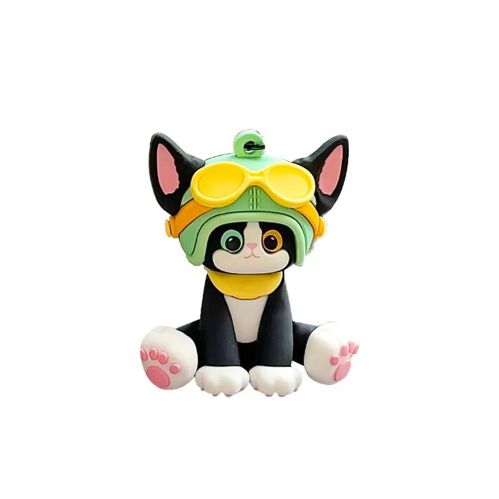 Дьявон Рекс Пилот Кот Брелок Сумка Подвеска Немецкий Kawaii Подарок Ювелирные
