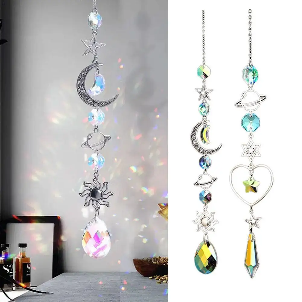 Красочная Хрустальная подвеска искусственная радуга винтажные ветряные