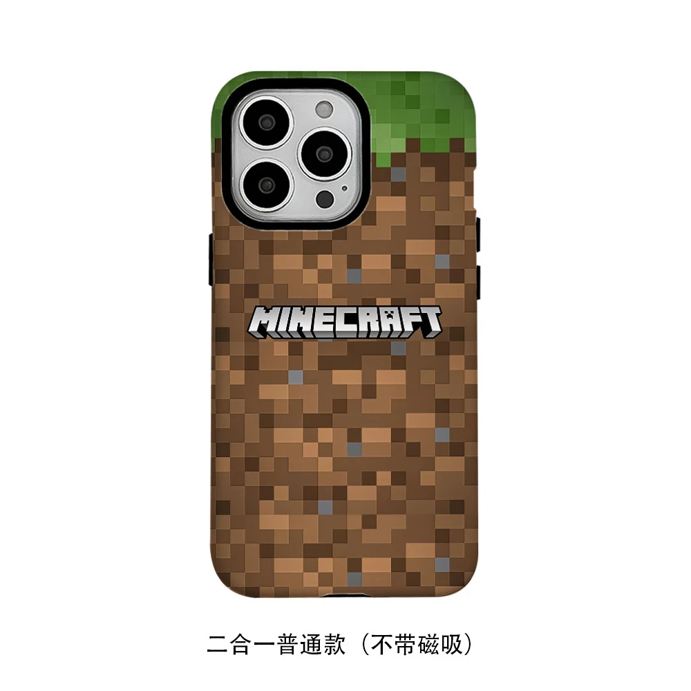 Фото Чехол для телефона Game M-Minecraft Movie для iPhone 17 16 15 14 13 12 11 Pro Max Plus Mini, мягкий, черный №3