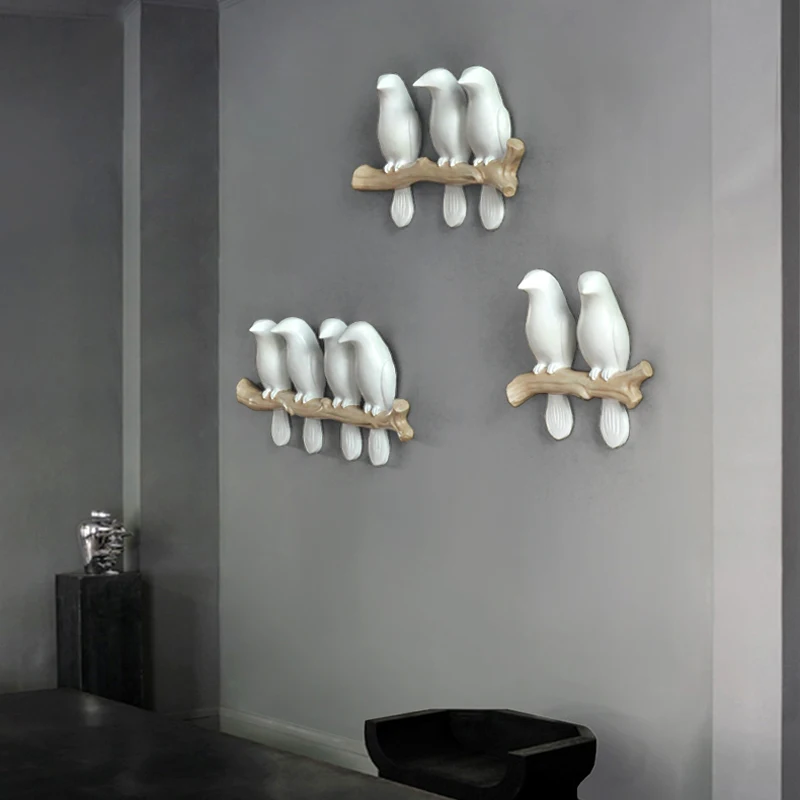 Настенные Стикеры для спальни украшение стен полимерная птица креативная