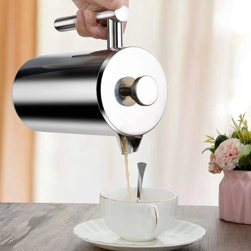 Кофеварка с двойной изоляцией French Press 3-уровневая система фильтрации без кофейной