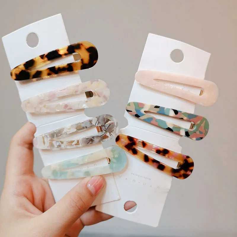 

1PC Water Drop Hair Clip Simple Side Clip Bangs Clip Acetate Women Hair Accessories Jewelry Barrette Hairgrip for Girls Headwear