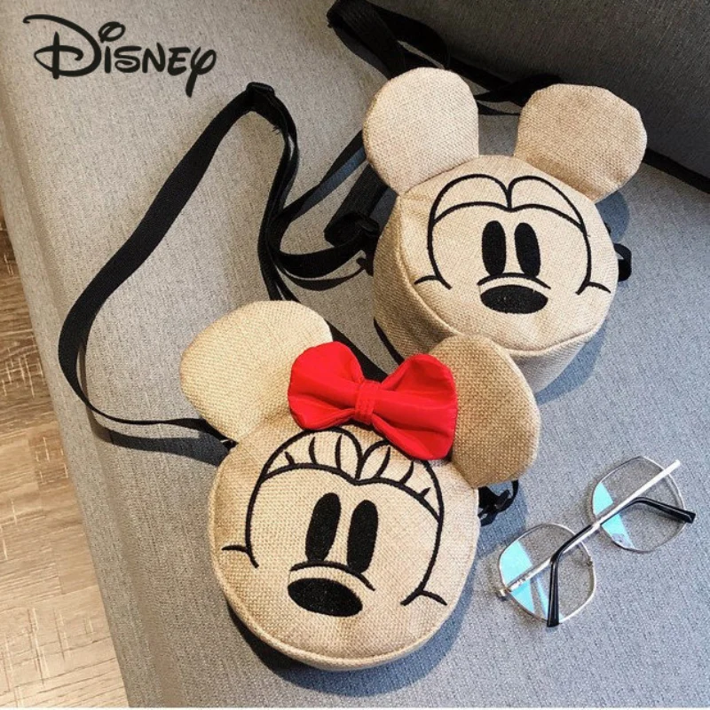 

Disney Mickey Children's Crossbody Bag High Quality Fashion Boys' Shoulder Bag Multifunctional Storage Girls' Leisure Bag