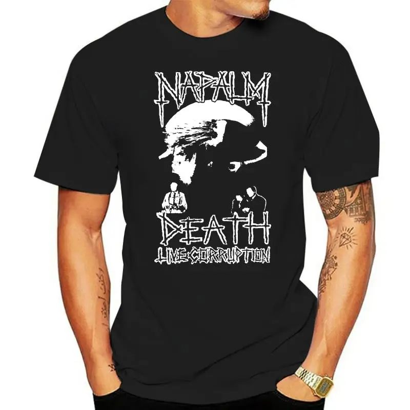 

Черная хлопковая Футболка NAPALM DEATH Live Corruption V2, все размеры
