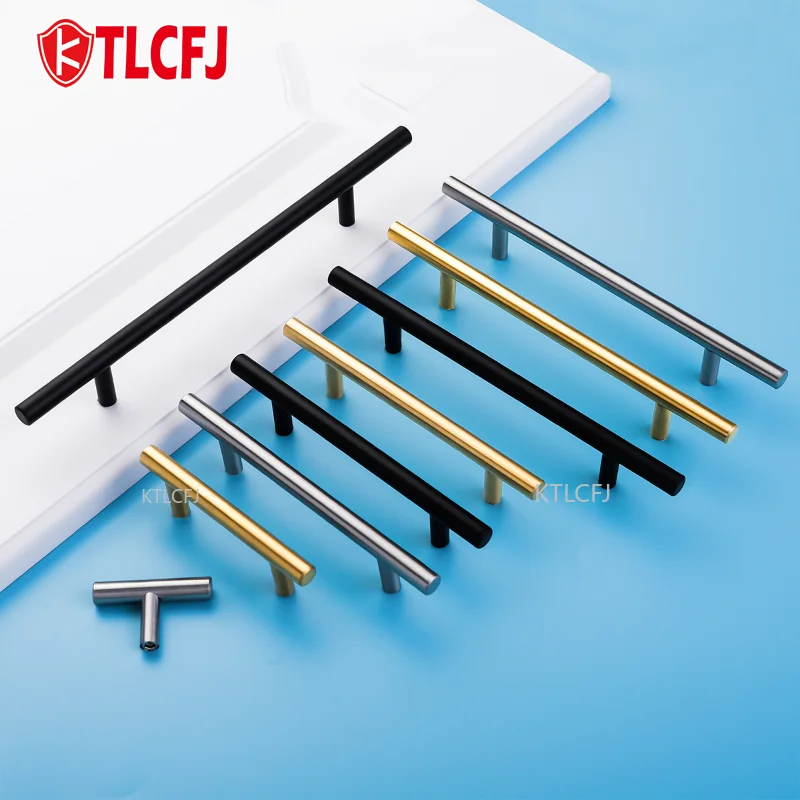 Ktlcfj Современная нержавеющая сталь 304 Ручка для двери шкафа-мебельная ручка Т-образная для кухонного шкафа-деревянного ящика.