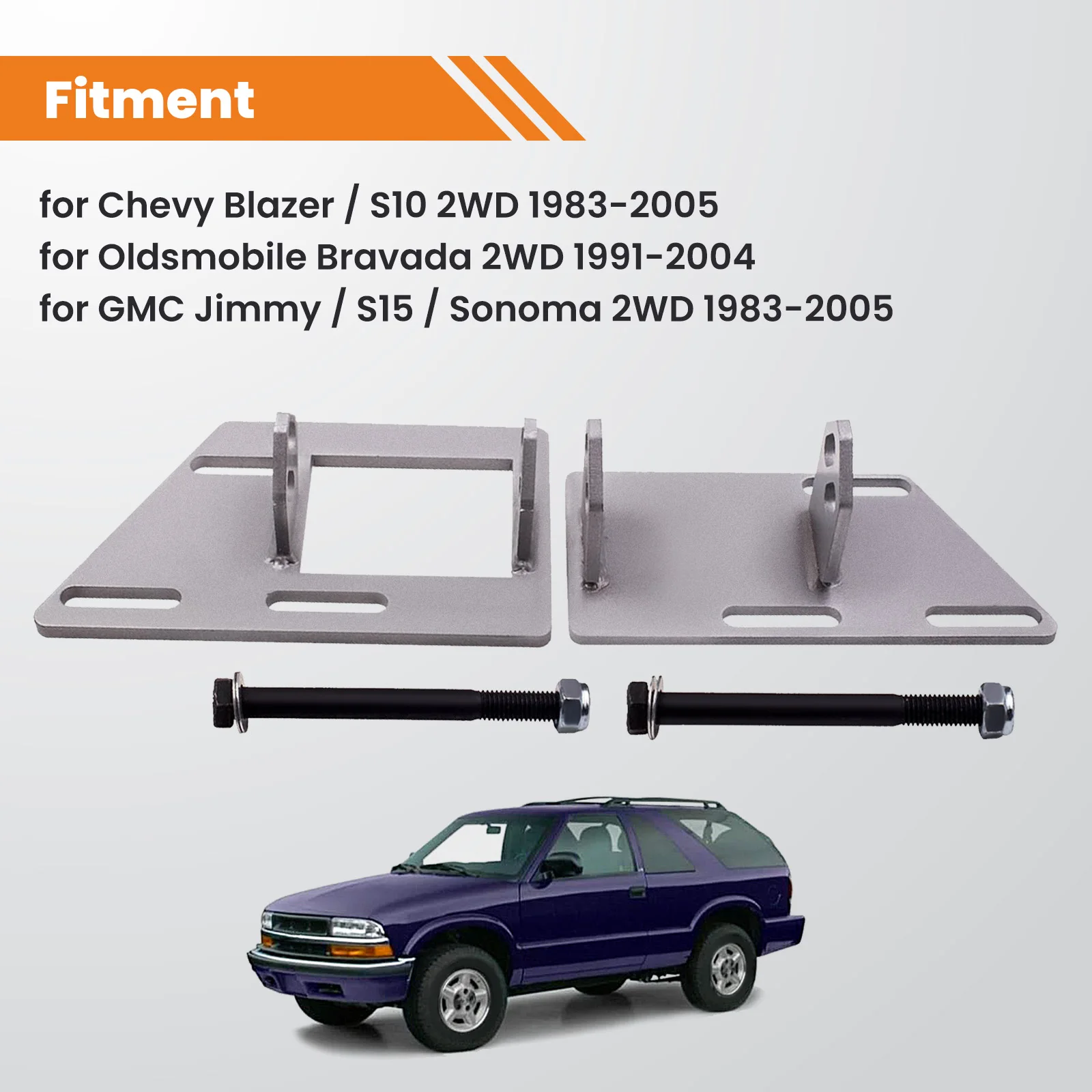 Кронштейны для замены двигателя GMC Jimmy S15 Bravada 2WD Chevrolet Blazer S10 Болты 1/4 дюйма из