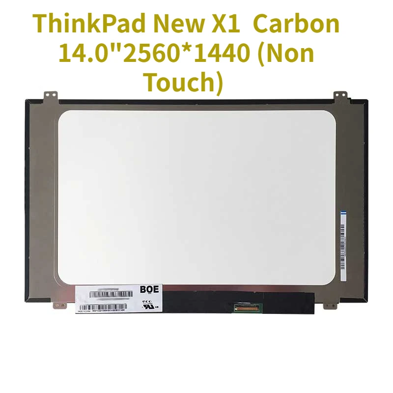 

ЖК-экран для ноутбука 14,0 дюйма LP140QH1-SP B1, FRU 00HN826 FHD 2560*1440 (не сенсорный), для ThinkPad New X1, карбоновый IPS-дисплей