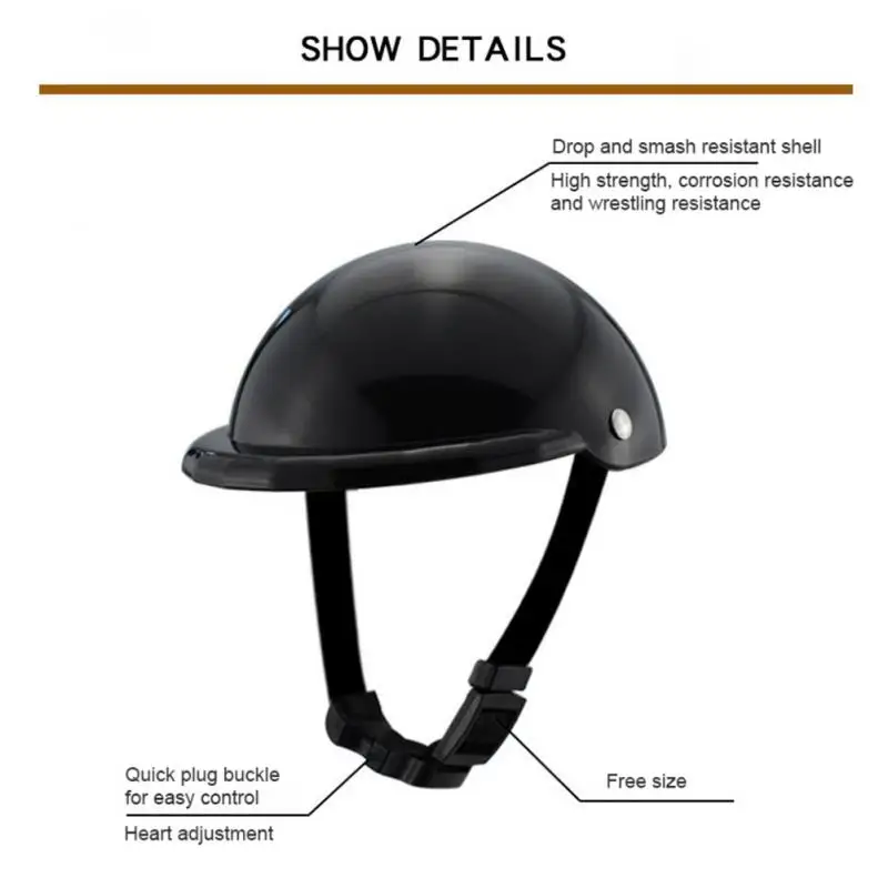 Outdoor Pet Helmet New Motorcycle Helmet With Sunglasses Pet