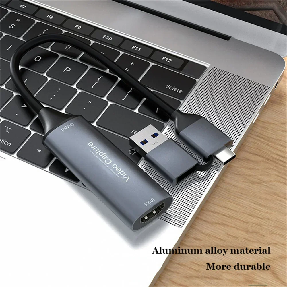 Карта видеозахвата USB 2.0 совместимая с HDMI и Type-c Game Grabber Record для коммутатора Xbox PS4/5