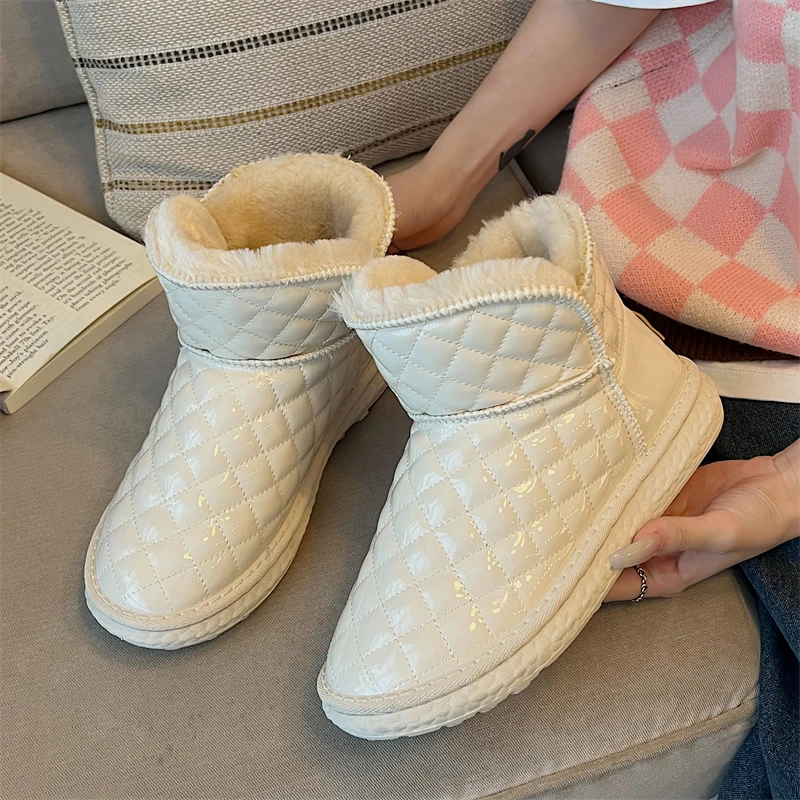 

Обувь на плоской подошве, модные сапоги, женские сапоги, австралийская зимняя обувь на платформе, сапоги с круглым носком, женские сапоги в с...