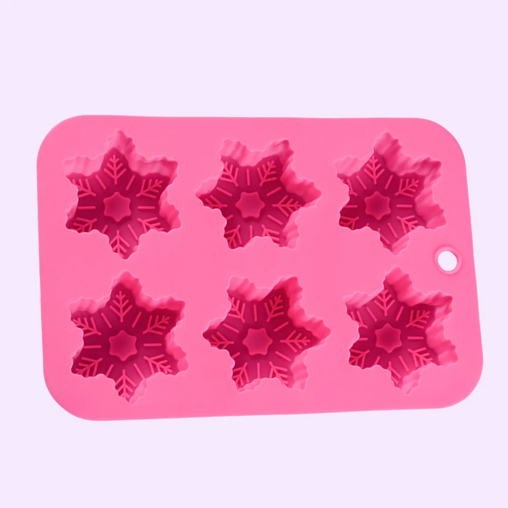 

Snowflake Molds Christmas Chocolate Pan Fondant Candy Making Icepudding Pans Cake Baking Silicone Snowflakes Cookie Jelly