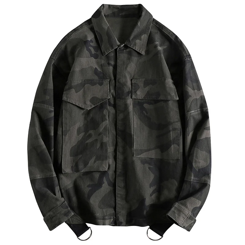 Coat Spring Summer Army and Jacket For Men Casual Cargo Military Multi Pocket Mans Trench Coats Camouflage Male Chaqueta Hombre
