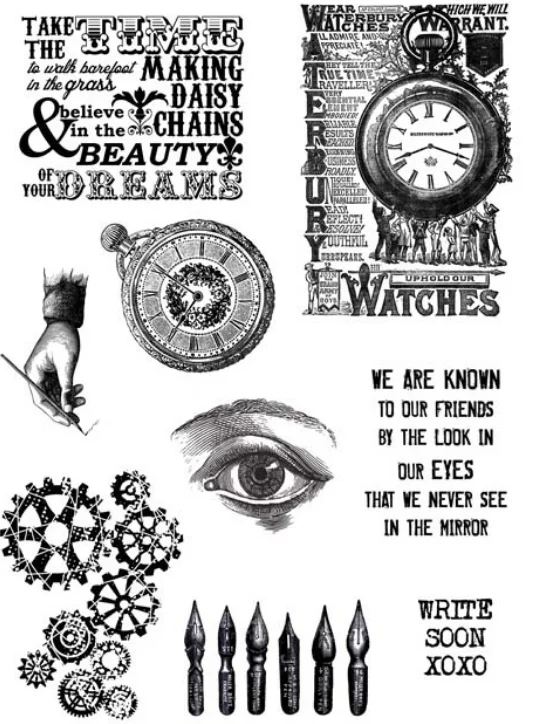 

Take The Time Clear Stamps Scrapbook Paper Craft Clear Stamp Scrapbooking A0523