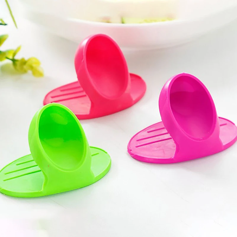 

1PCS Kitchen Dishes Silicone Oven Heat Insulated Finger Glove Microwave Oven Mitts Silicone Non-slip Holder Kitchen Accessories