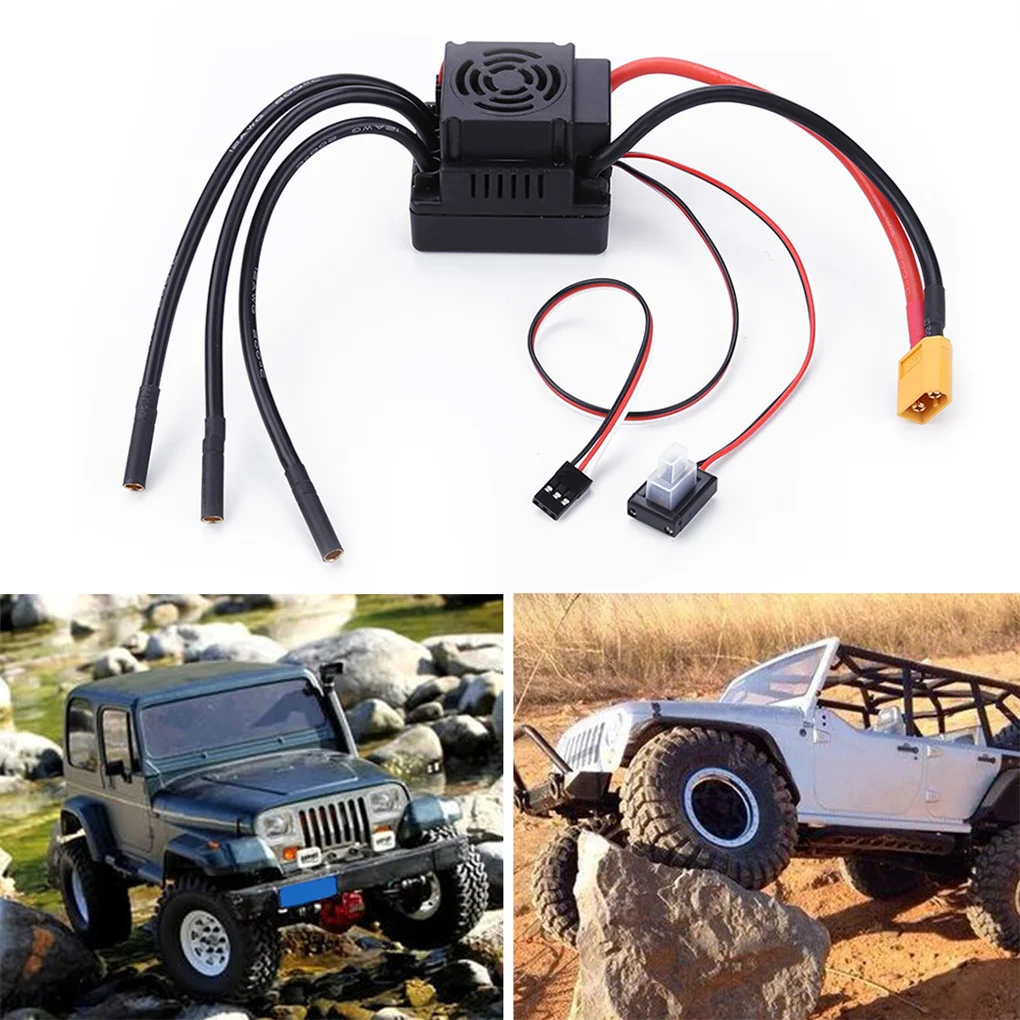 80A 120A XT60 бесщеточный ESC электрический регулятор скорости для Axial WPL TRAXXAS TRX4 SCX10 Wraith