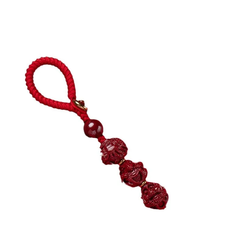 2024 год зодиака Sanhe Liuhe кулон из киновари решение дракон крупный рогатый скот