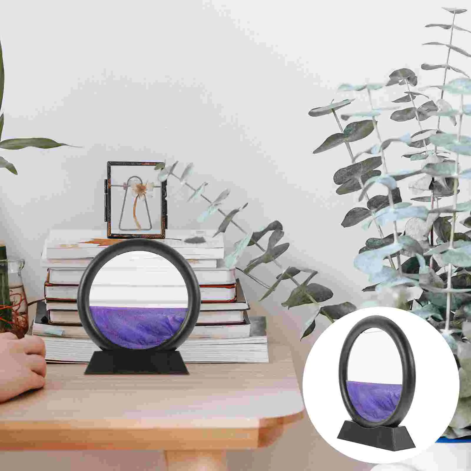 

Indoor Gift Decorative 3d Quicksand Ornament 3d Hourglass for Friends Home