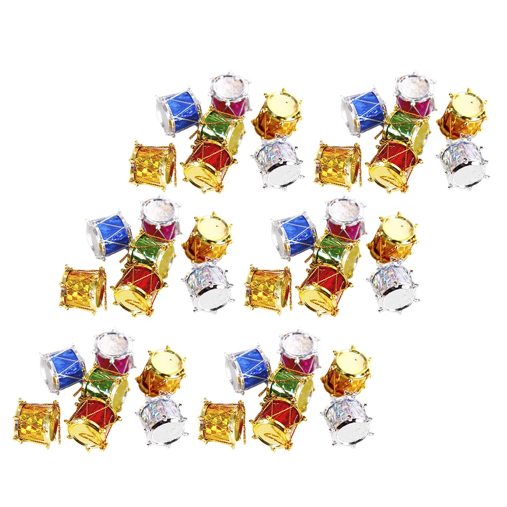 

Christmas Drum Ornaments Mini Treeornament Musical Instrument Hanging Drumsdecorations Decoration Set Fillerminiature Goodie