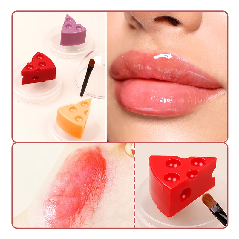 

Cheese Color-Changing Lipstick Waterproof Temperature Change Color Lip Moisturizing Lip Gloss Long Lasting Nutritious Lip Balm