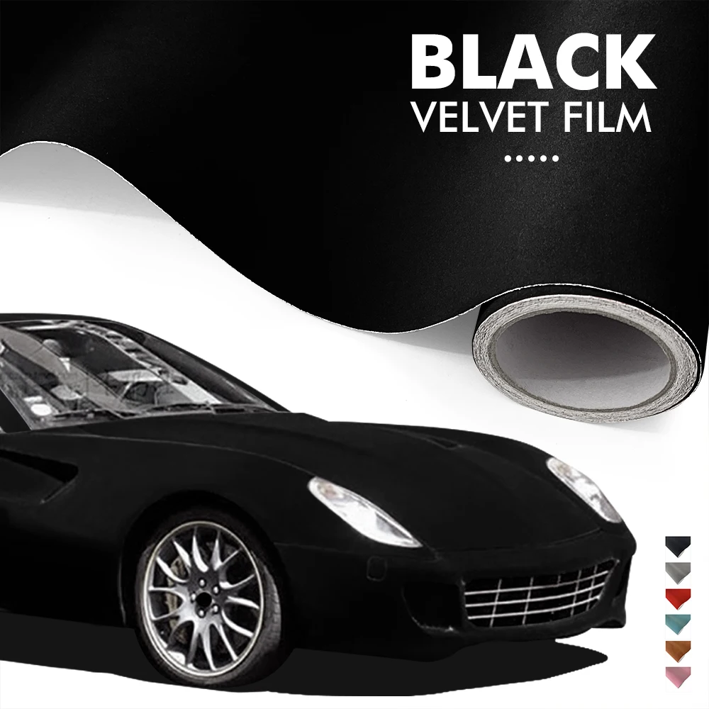 

Velvet Fabric Suede Car Vinyl Wrapping Film Change Color Sticker Self Adhesive for Protect Film Body Stickers Car Accessories