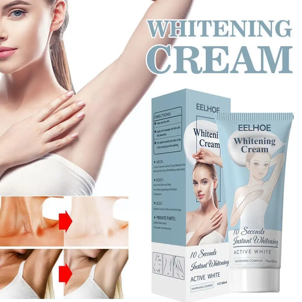 

65g Underarm Armpit Whitening Cream Brighten Skin Moisturize Private Knees Concealer Cream Body Parts Legs Whitening P5H2