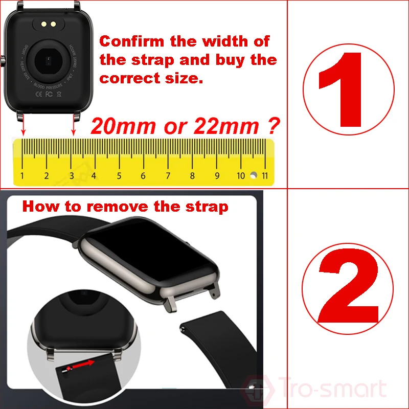 Ремешок для смарт-часов универсальный браслет Samsung Huawei Amazfit Xiaomi 3 шт./Лот 20 мм 22 -