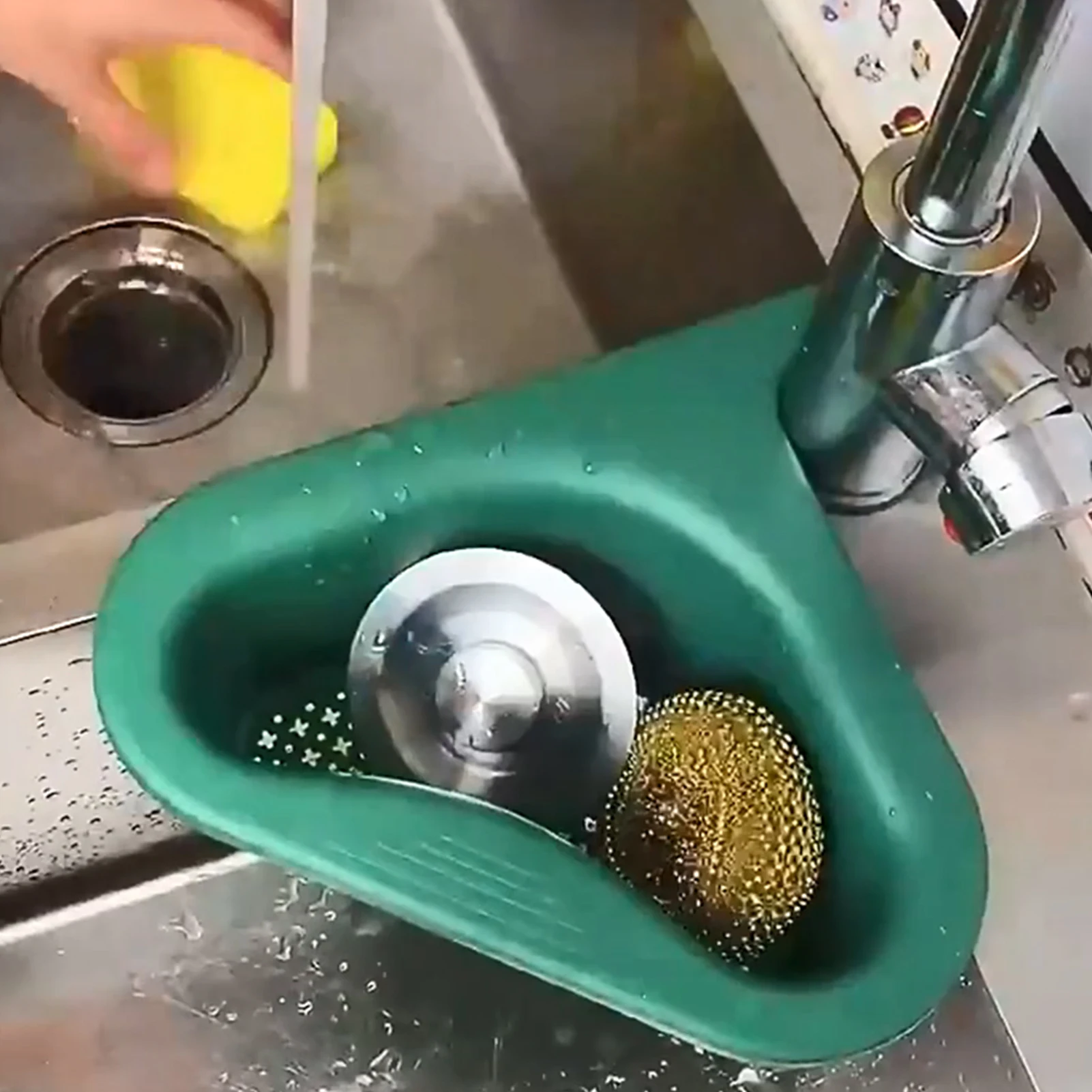 Swan Shape Sink Basket Corner Kitchen Sink Strainer Basket Kitchen Triangle  Sink Filter Water Storage Tank Drain Rack | Строительство и ремонт |  АлиЭкспресс
