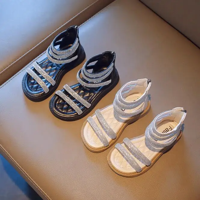 

Children Roman Sandals for Girls Rivets High Top Kids Summer Sandals Gladiator Fashion Casual Soft Classic 2022 Summer All Size