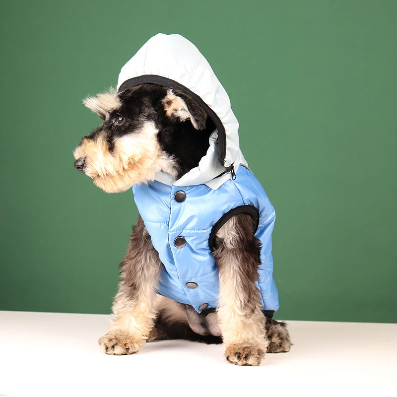 

Pet Dog Winter Clothes Vest Small Medium Dog Warm Cotton Jacket Labrador Bulldog Reflective Big Dog Coat Puppy Hoodie Clothing