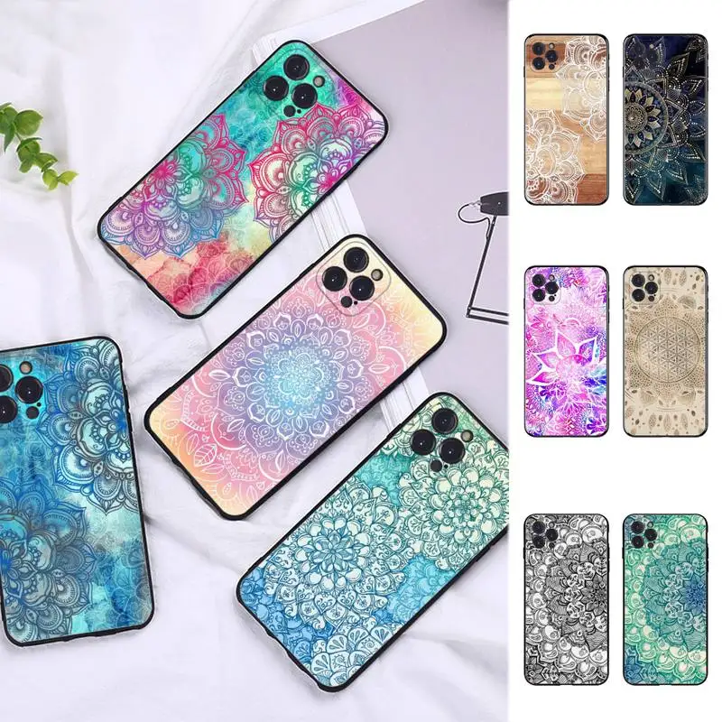 

Mandala Phone Case for Vivo Y91C Y11 17 19 17 67 81 Oppo A9 2020 Realme c3