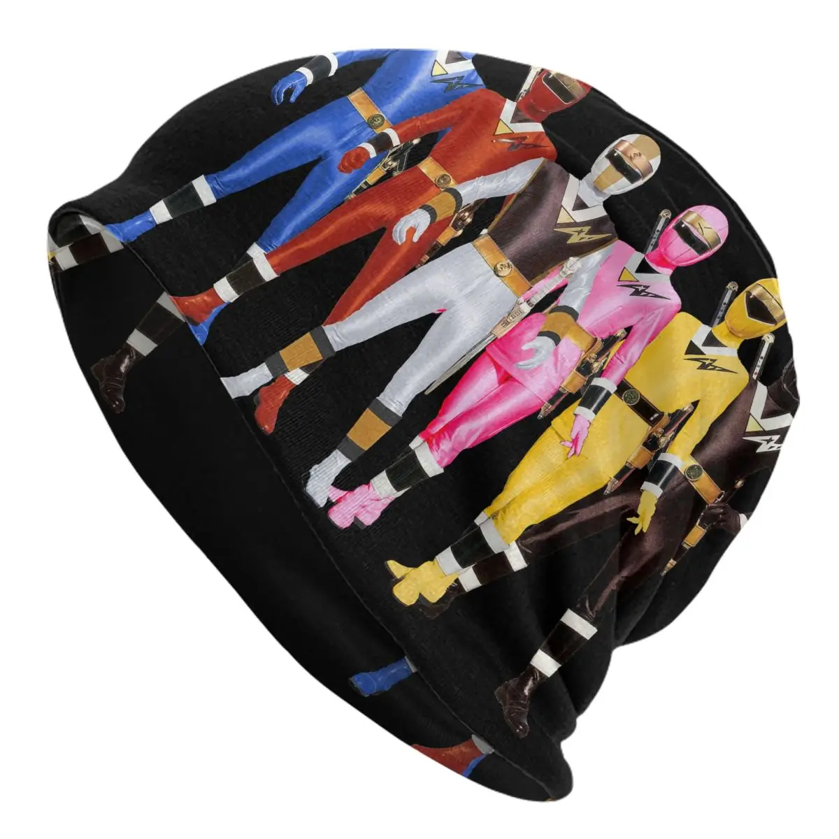Теплая вязаная шапка Mighty Morphin Power Ranger модная шапка-капот осенне-зимняя уличная