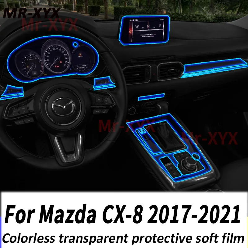 

For MAZDA CX8 CX-8 2017-2021 Gear Panel Navigation Automotive Interior Screen Protective Film TPU Anti-Scratch Sticker Protect
