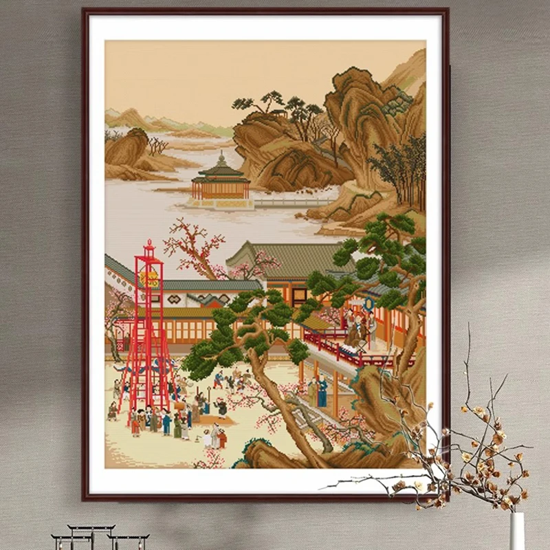 Набор для вышивки крестиком ручной работы традиционный китайский фестиваль Yuanxiao