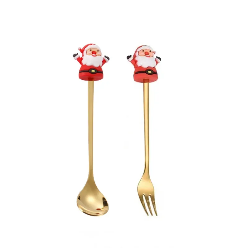 Набор столовых приборов из нержавеющей стали мультяшная фигурка ложка вилка