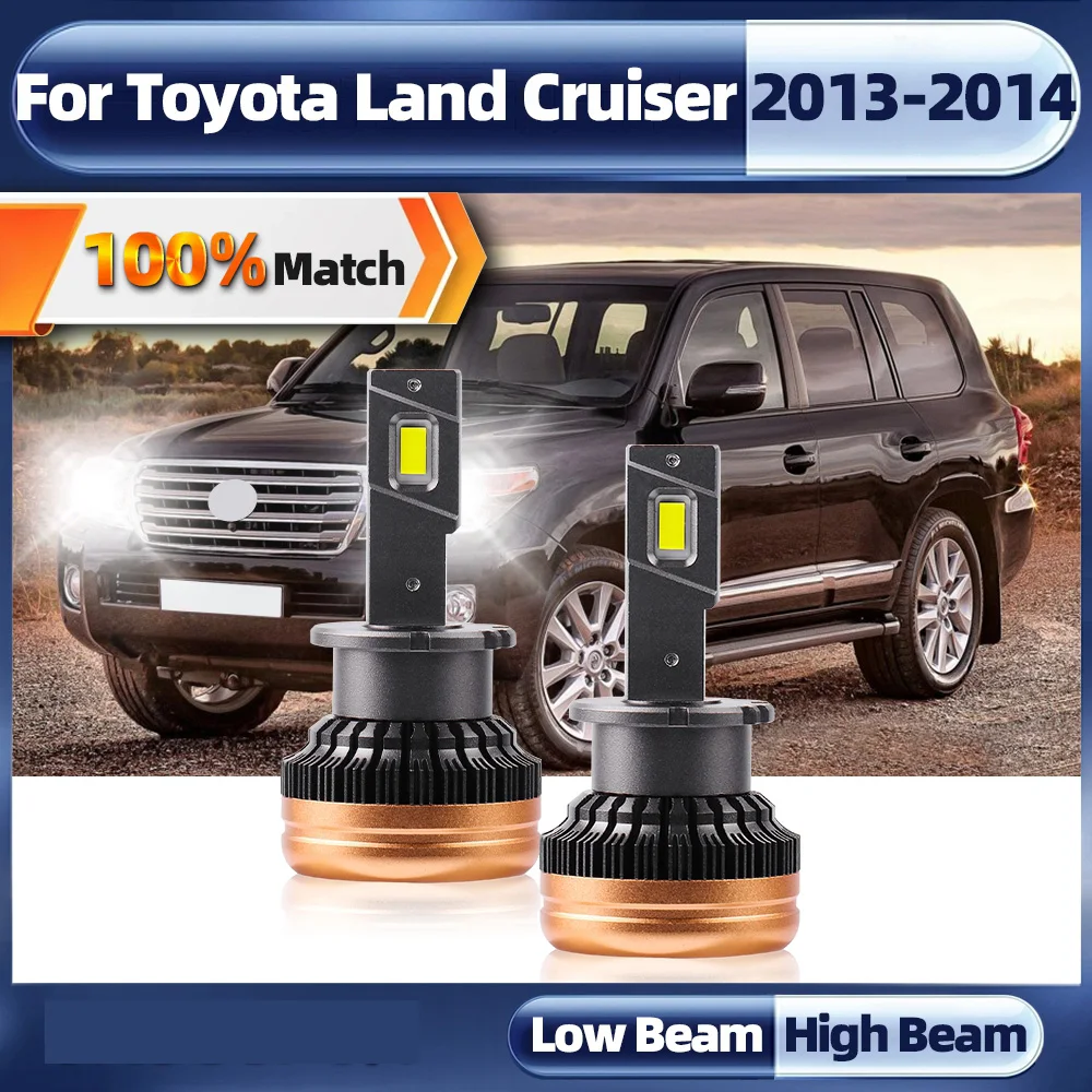 

60000LM D4S Canbus LED Headlights Bulb HID 120W CSP Chip Car Light 6000K White 12V 24V For Toyota Land Cruiser 2013 2014