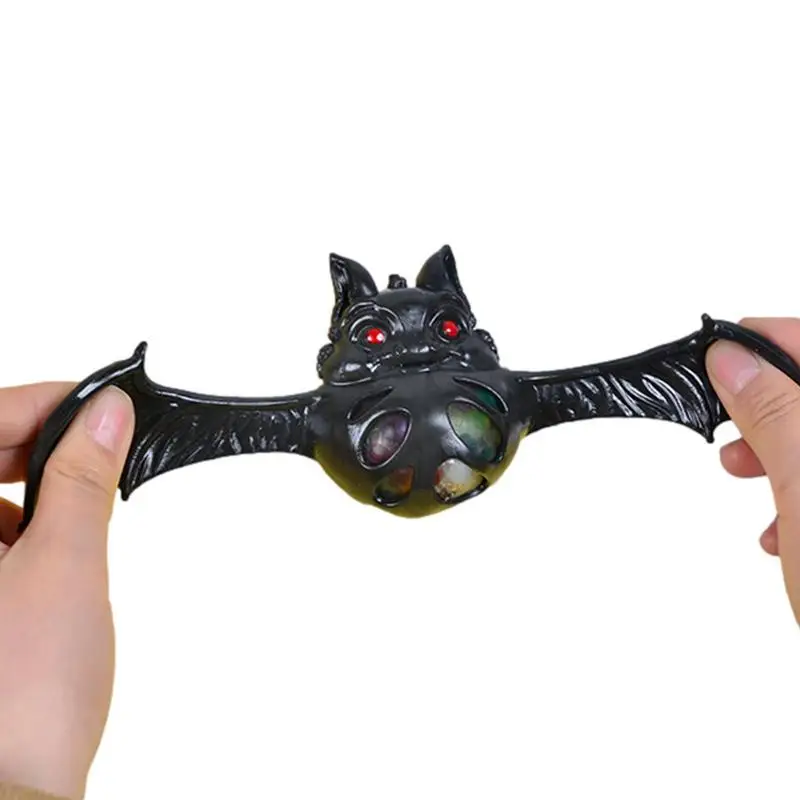 

Halloween Sensory Stress Balls Halloween Black Bat Toys Festival Soft Balls For Adults And Kids Birthday Party Holiday Family