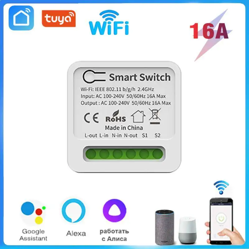 

Мини-переключатель с Wi-Fi и таймером, 16 А