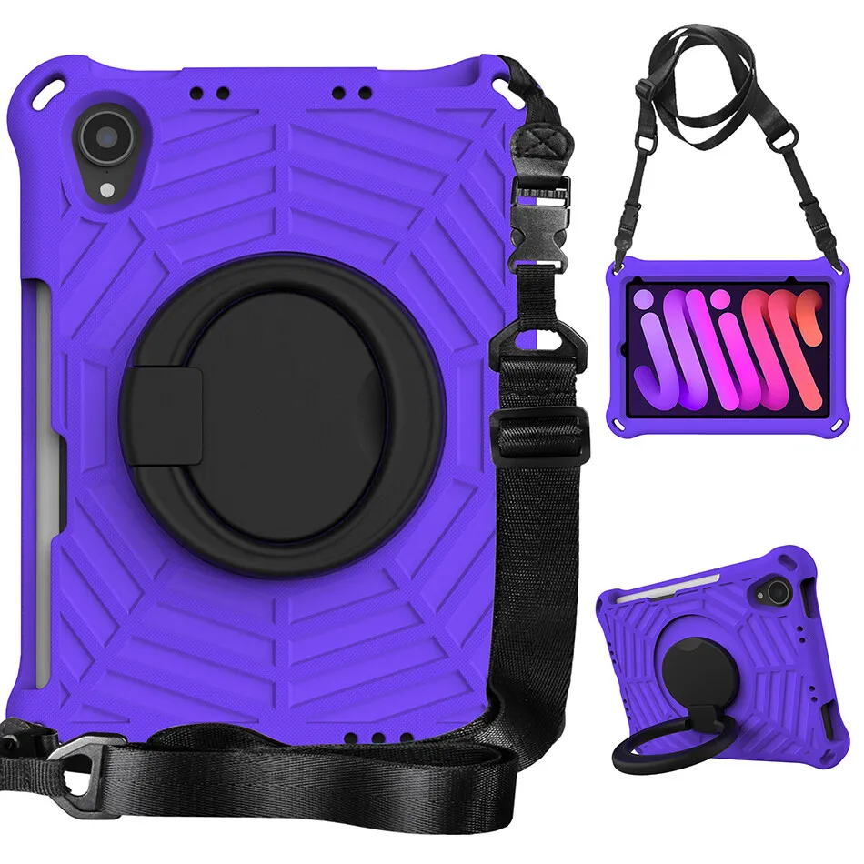 

Student Kids Safe EVA Cover for iPad 10.2 10.5 Air 3rd 4th 5th 10.9 Pro 11 Air 5 Mini 6 Shockproof Case with Strap Folding Grip