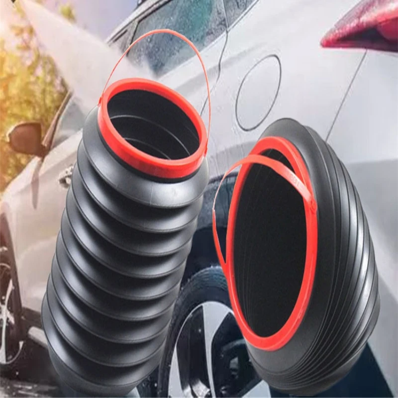 

Car Outdoor Folding Telescopic Bucket Trunk Debris Bucket 4L Car Telescopic Storage Bucket Car Trash Bin
