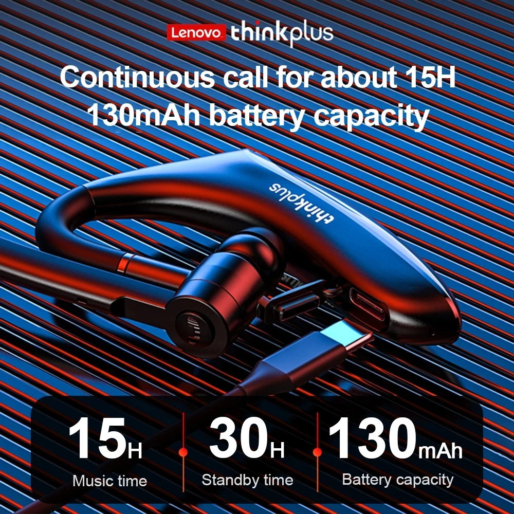 Фото Беспроводные Bluetooth-наушники Lenovo BH4, ма №5