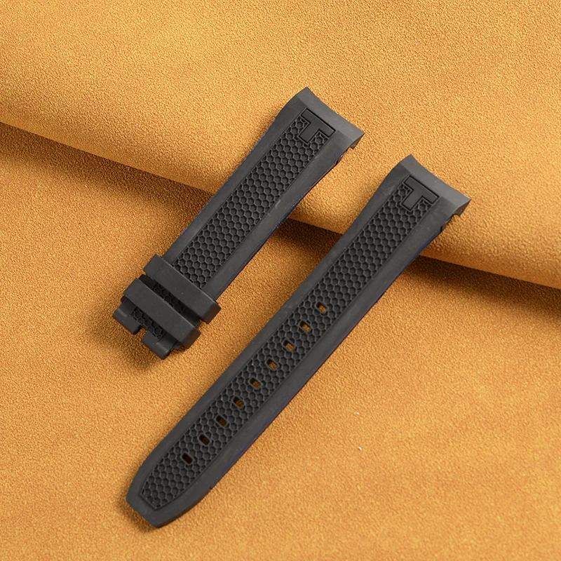 For TISSOT PRS 516 Extreme Rubber T079427A Black Strap Band 23mm Buckle