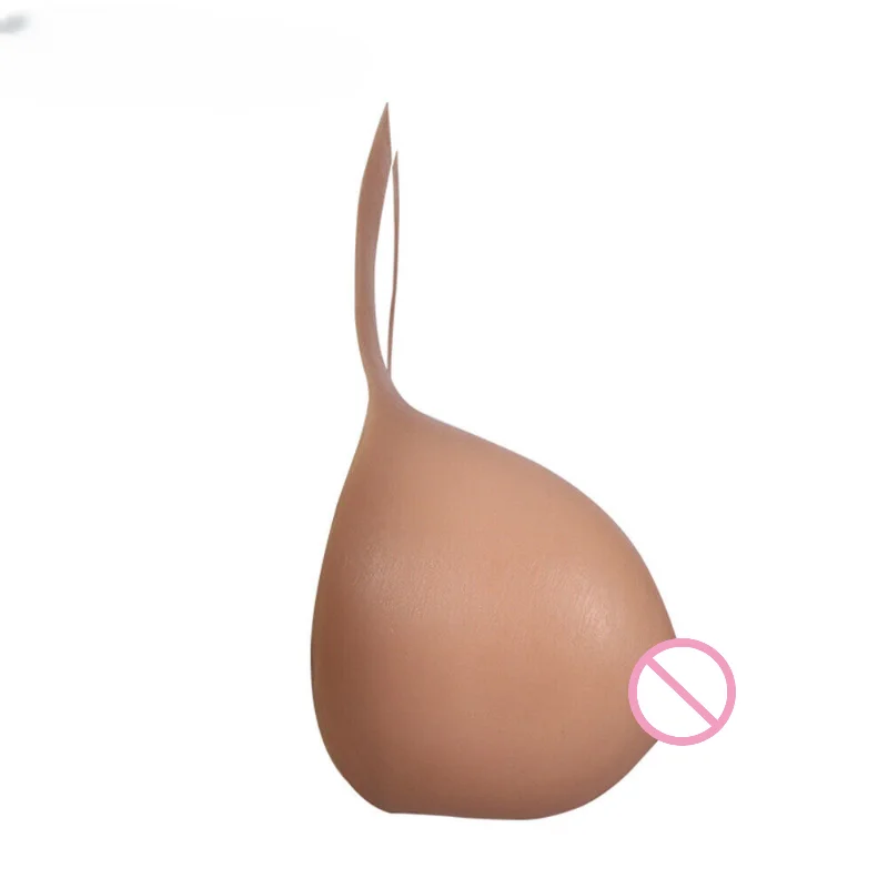 H Cup Halter Backless Strap on Silicone Breast Forms Fake Boobs Crossdressers Costume for Large-scale Events